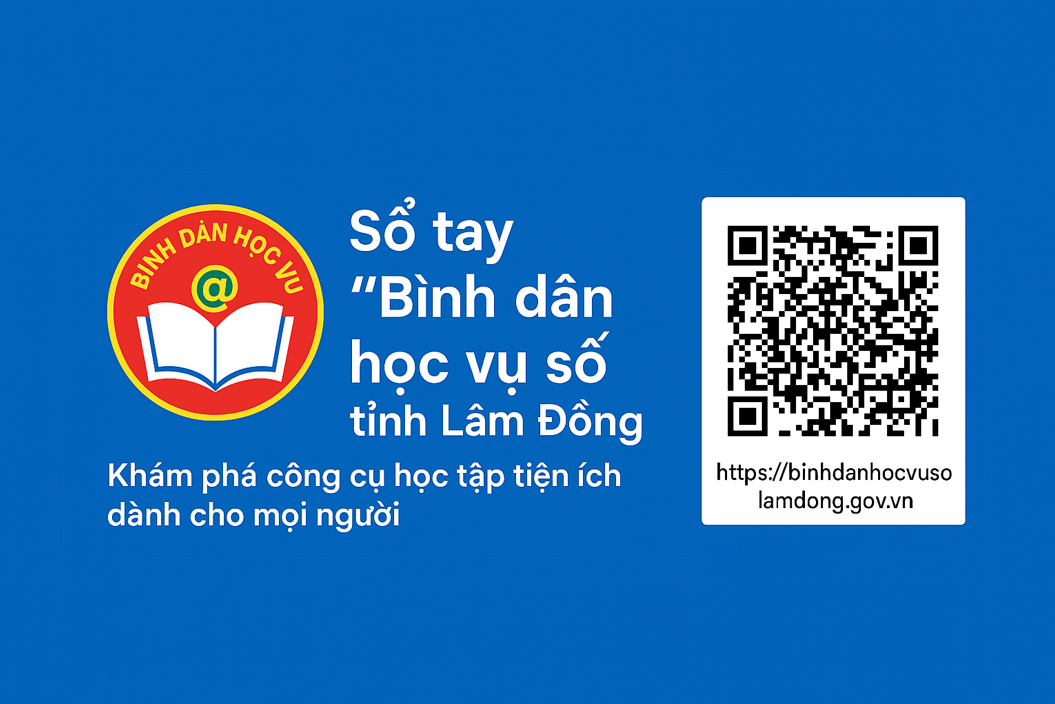 GIỚI THIỆU SỔ TAY "BÌNH DÂN HỌC VỤ SỐ" TỈNH LÂM ĐỒNG